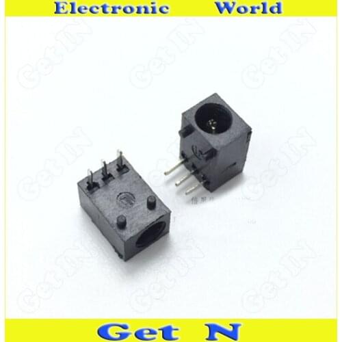 1000pcs DC-003A DC Power Plug Connector 3Pins DC AC Power Jack Female Scoket
