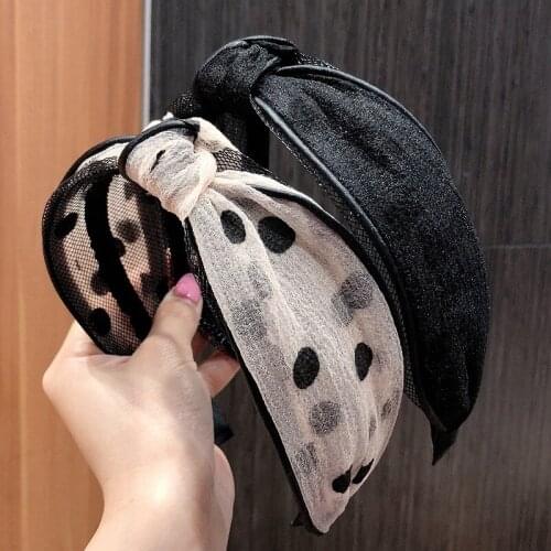 Flower Head Bands for Women Print Hair Hoop Knot Point Hairband Hair Accessories for Girls High Quality