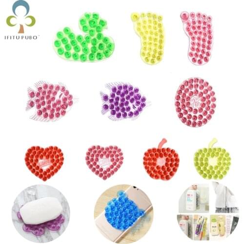 6Pcs/lot Super double-sided stickers practical bathroom accessories transparent double-sided suction cup magic stickers YJN