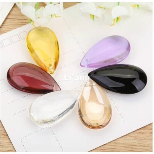 Free Shipping 50piece/lot 50mm Mixed Colorful Crystal Droplet DIY Window Curtain Pendant/Chandelier,Lighting Accessories Parts