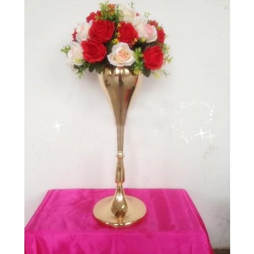 Wedding Table Centerpiece 56cm( 22") Gold Wedding centerpiece Wedding flower vase Wedding decoration 10pcs/lot