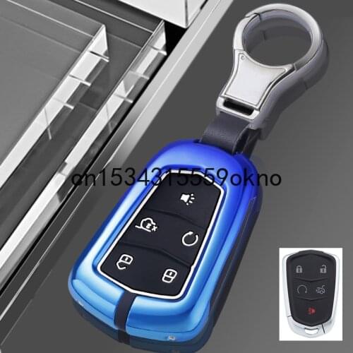 Car Key Case Cover Shell Fob For Cadillac XT4 XT5 XTS CT6 2021 Accessories