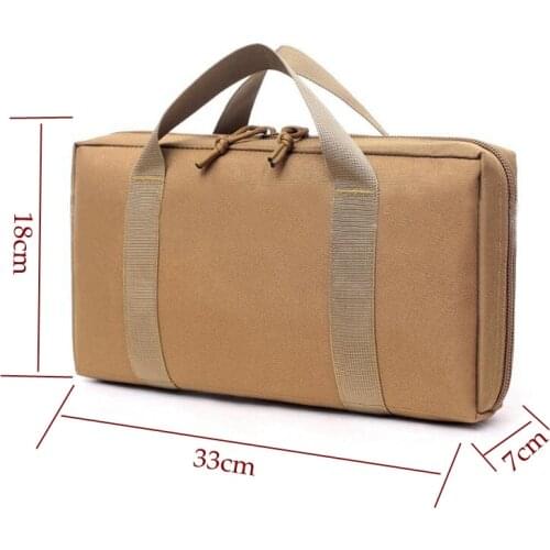 Hunting Pistol Case Tactical Padded Handgun Rug Shooting Range Gun Bag for Glock,1911