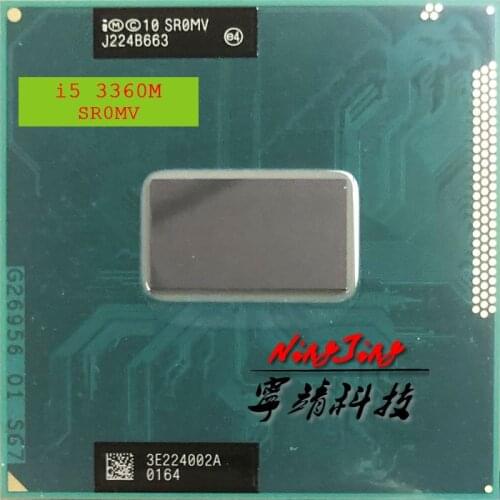 Intel Core i5-3360M i5 3360M SR0MV 2.8 GHz Dual-Core Quad-Thread CPU Processor 3M 35W Socket G2 / rPGA988B