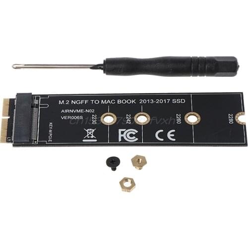 M.2 PCIE NVME SSD Adapter Converter Card for Apple MAC Air PRO 2013-2016 SSD Accessories Kit