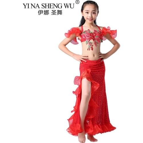2pcs set new sexy belly dance performances costumes bra dress belly dance suit for girls summer dance stage performance clothing