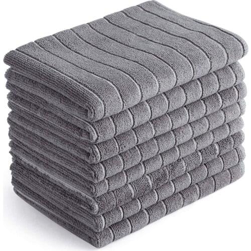 LUDA Towels Microfiber Dishcloth 18X26 Inch, Super Soft and Absorbent-8 Pack, Multi-Purpose Dish Towels for Home, Kitchen