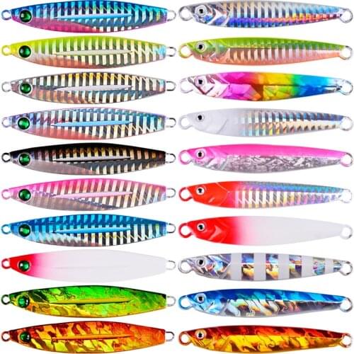 7g 10g 14g 21g 28g 40g Metal Cast Jig Spoon Shore Casting Jigging Fish Sea Bass Fishing Lure Artificial Bait Winter Tackle