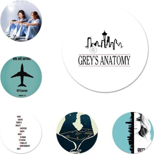 American TV Greys Anatomy Badge Brooch Pin Accessories For Clothes Backpack Decoration gift
