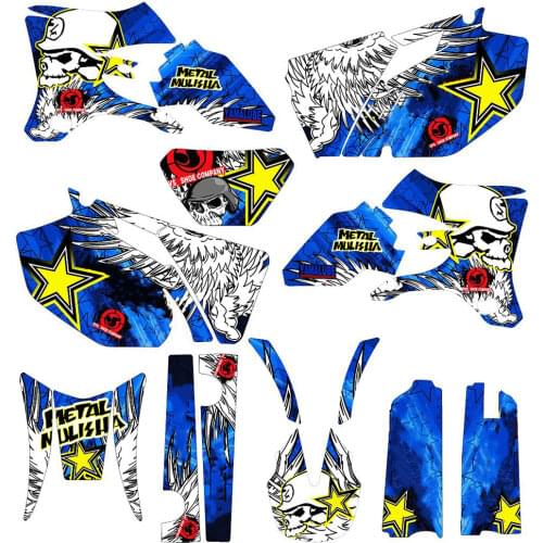 For Yamaha WR250F WR450F 2005 2006 WRF250 WRF450 250WRF 450WRF Motocross Team 3M STICKERS GRAPHICS BACKGROUNDS DECALS Kits