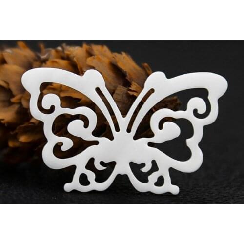 Natural Freshwater Shell Hollow Butterfly Carved White Mop Beads DIY Jewelry Necklace Accessory Wedding Dress Clothing Decor