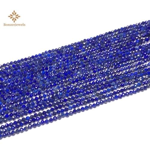 Wholesale Natural High Quality 2/3/4mm Healing Energy Lapis Lazuli Stone Beads For Jewelry Making DIY Bracelet Accessories 15