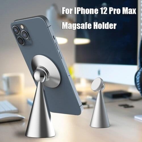 Macsafe Stand 360 Degree Rotation Metal Magnetic Phone Holder for IPhone 12 Pro Max Mini Magsafe Holder Desktop Stand Bracket