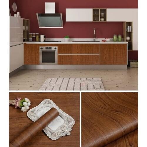 100cm PVC Self-adhesive Wood Grain Textured Auto Wrap Film Boat Internal Stickers DIY Furniture Wood Grain Film Car styling