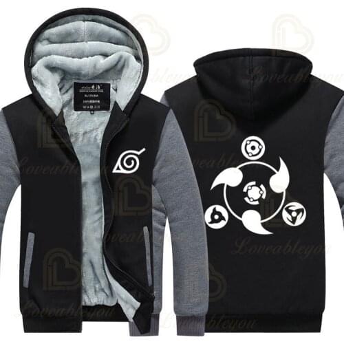 3D Printed Hoodies Naruto Hoodie Warm Fleece Men Women Sweatshirt Harajuku Pullovers Casual Anime Hoodies Clothes