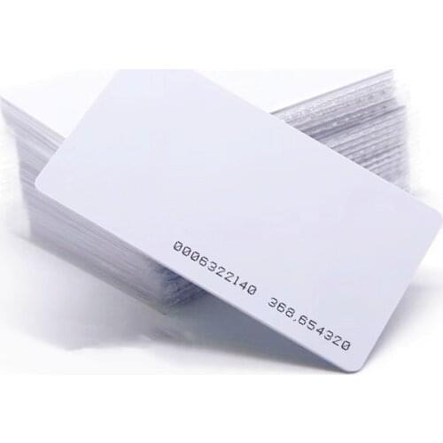 50Pcs/lot 125khz RFID EM4100 TK4100 Tags Keyfobs ID Card Read Only Access Control RFID Card