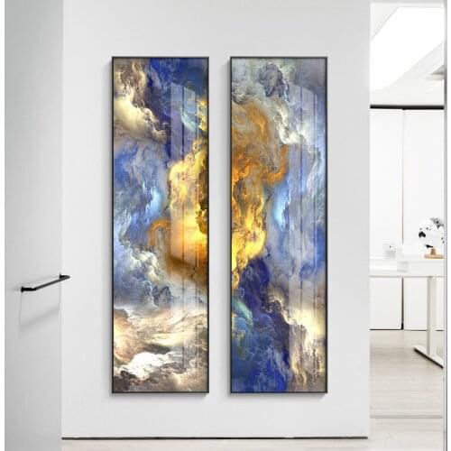 Abstract Landscape Sky Colorful Clouds Canvas Painting Posters and Print Modern Wall Art Pictures for Living Room Bedroom Decor