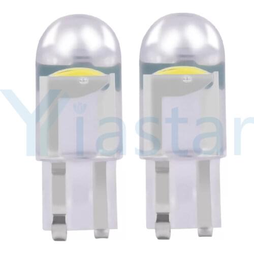 100x T10 LED W5W LED Car DRL COB SMD 194 168 Position Lights Reading Interior Lamp Canbus 12V 6500k White Red Polarity Free