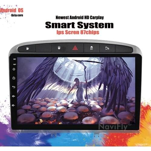 9inch Android 10 8 Core 6G+128G 2Din Car Radio WIFI GPS Bluetooth Multimedia For Peugeot 408 308 308SW 2010-2016 Carplay cam DVR