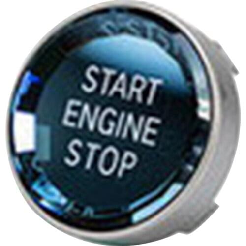 Car Interior Switch Cover Crystal One-Key Engine Start Stop Button Sticker Trim for BMW- 3/5 Series E70 E90 E60