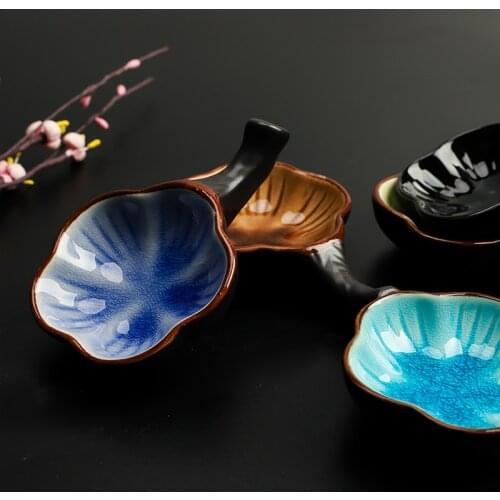 Snack dish Chopsticks rack Four treasures of study creative disc Ruyi dish Creative inkstone Ceramic disc Seasoning dish