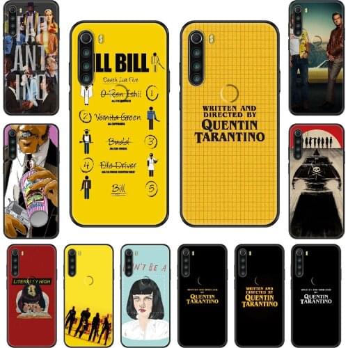 Written Directed Quentin Tarantino Phone case For Xiaomi Redmi Note S2 4 5 6 7 8 A S X Plus Pro black luxury waterproof silicone
