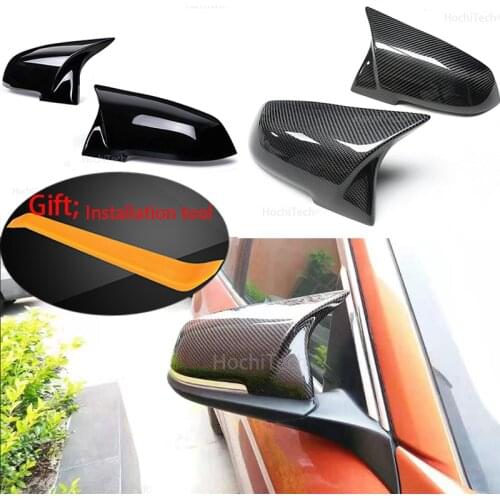 For BMW 1 2 3 4 X Series Rear View Side Mirror Cover F20 F21 F22 F23 F30 F32 F36 X1 E84 F87 M2 Carbon fiber pattern Accessories