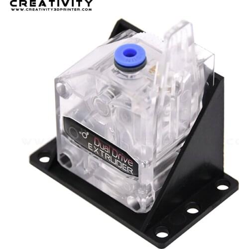 BMG Extruder Clone Dual Drive Extruder Upgrade Bowden Extruder with Bracket 1.75mm Filament Fit for 3D Printer CR10 Ender 3