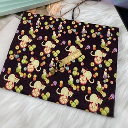 Brand New Black Lucky Cat On Ball Printed Cotton Fabric 50x105cm Design 017 Fabric Patchwork for Cloth Dress Party Home Decor