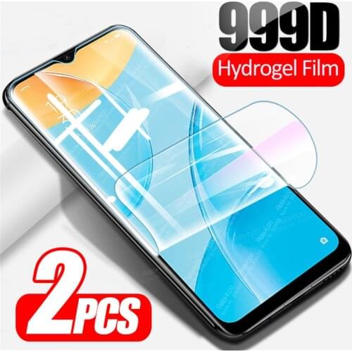 2pcs Full Curved Hydrogel Protective Film For Oppo A15 A15s Oro A 15 S Oppoa15 Phone Cover Screen Protector Not Tempered Glass