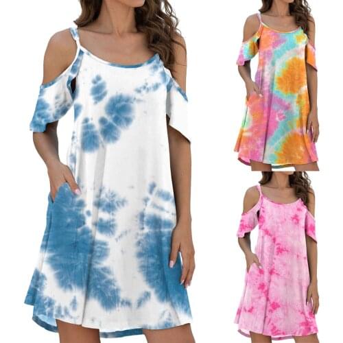 JAYCOSIN Off-the-shoulder Summer Dresses