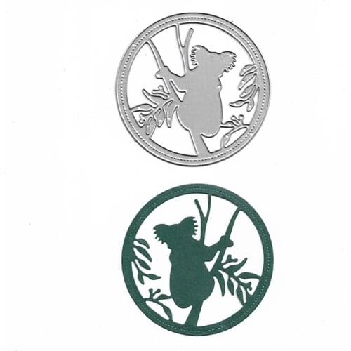 Koala Metal Cutting Dies Scrapbooking Album Paper Cards Decorative Crafts Embossing Making Template Stencil DIY Cut Die Mold