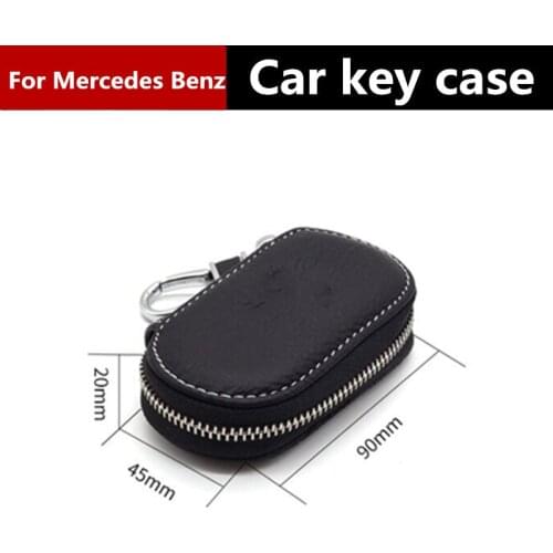 Leather Key Wallet Car Key Bag Multi Key Case Fashion Key Holders For Mercedes Benz W205 W212 W124 W203 W210 W211 Accessories