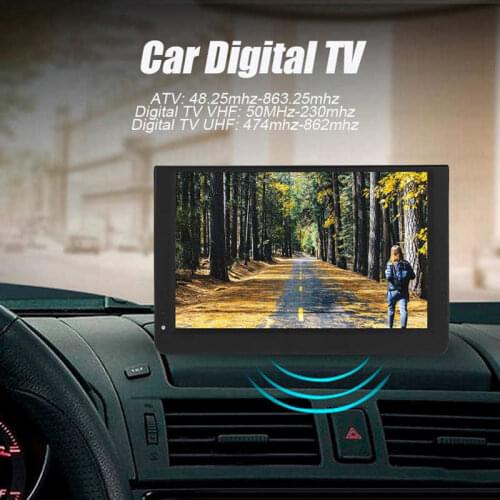 LEADSTAR 12in Color Screen 1080P Car Digital TV ATV/UHF/VHF Stereo Surrounding Car Television US Plug 110-220V NEW