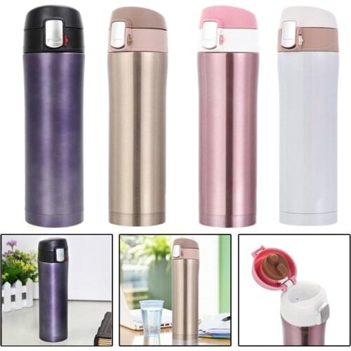 Fashion 4 Colors 500ml Stainless Steel Insulated Cup Coffee Tea Thermos Mug Thermal Bottle Thermocup Travel Drink Bottle