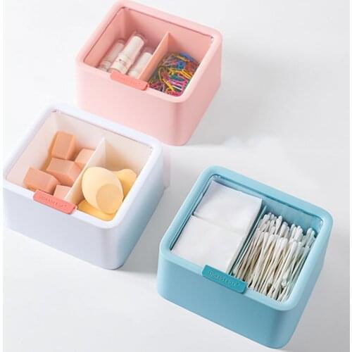 Desktop Sundries Storage Jewelry Finishing Box Small Objects Storage Box Cosmetics Organizer With Cover Dustproof Storage Box