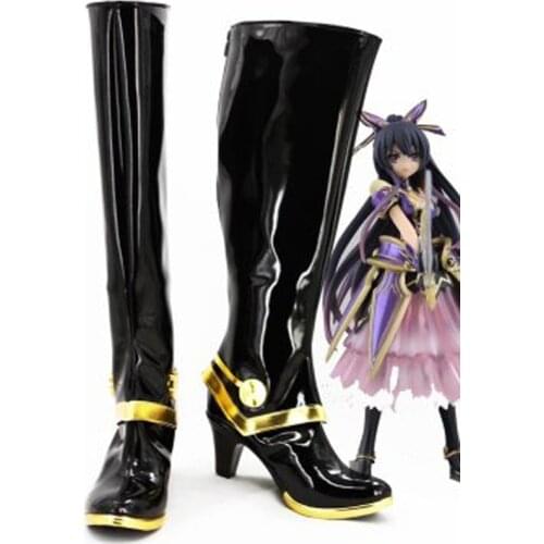 Date A Live Cosplay Tohka Yatogami Cosplay Boots Shoes Anime Party Cosplay Boots Custom Made Women High Heel Shoes