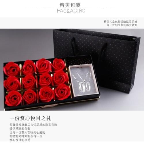 Lettering Sterling Silver Couple necklace A pair of ring pendant male and female students minimalist creative birthday send girl