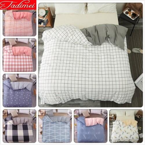 Classical Plaid 1 pcs piece Duvet Cover 150x200 180x220 200x230 220x240 Quilt Case Bedding Set Adult Kids Single King Queen Size