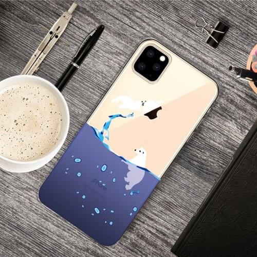 New Silicone Case for Apple iPhone X XR XS XI MAX XIR 7 8 Plus 6 6s Plus 5 5C 5S SE Fashion Cartoon Pattern arctic