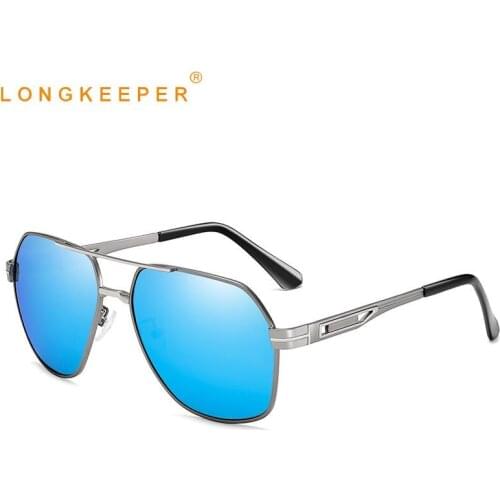 Longkeeper Polarized Sunglasses Men Classic Brand Fashion Pilot Sun Glasses Male Driving Goggles UV400 Gafas De Sol Hombre