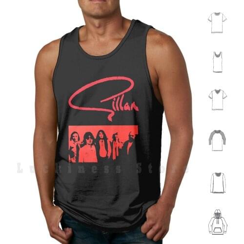 Glory Road Tank Tops Vest 100% Cotton Glory Road Ian Gillan Hard Rock 80s 1980 Deep Purple Uk Rock British