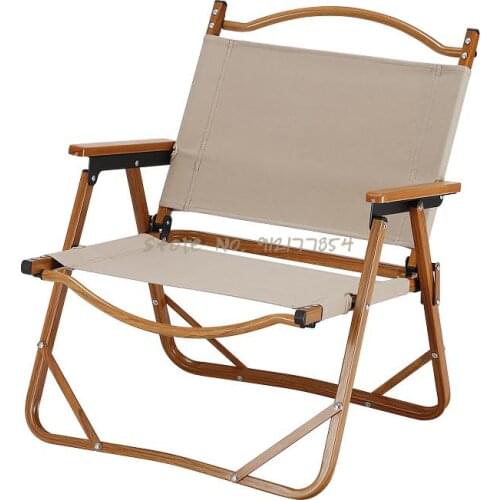 Outdoor folding chair portable fishing lightweight aluminum alloy travel sketching small ultra-light Kermit chair