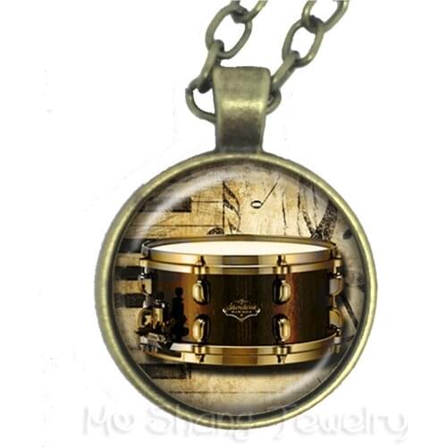 Music Note Art Picture Gem Glass Dome Necklace For Men Women Pendant Music Lovers Gift Sweater Chain Souvenirs Gift