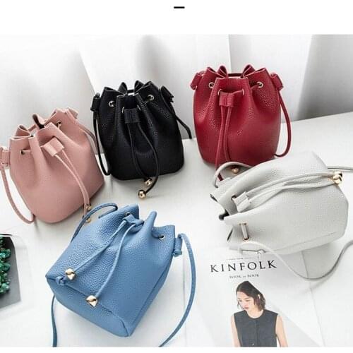Womens bags Shoulder bag PU leather Single Shoulder bags for women messenger bag mini Bucket Bag Female bag designer bag