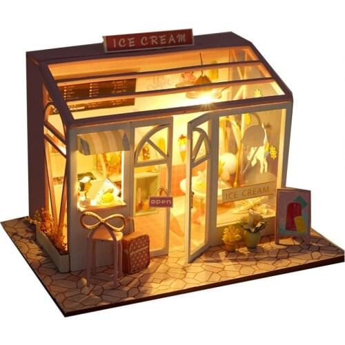 1 Set Miniature House DIY Cute Mini Dollhouse Furniture Kids Educational Toys for Children Gifts