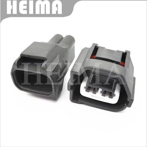 10-30sets 2 Pin male female front fog lamp plug Bumper fog light socket connector for Chevrolet Baojun 7282-7020-10 7283-7020-10