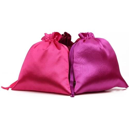100pcs CBRL small Satin drawstring pouches Satin jewelry pouches Satin gift pouches bags custom logo gadget bag gift bag