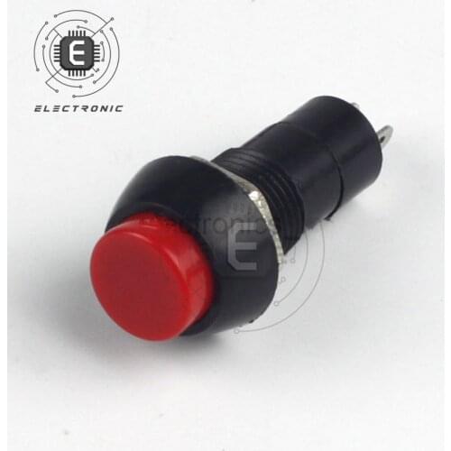 12mm 250V 3A Environmental Orotection Button Switch PBS-11B Without Self-Locking Open/Close Lock Available In Multiple Colors