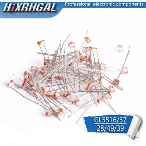 20pcs 5516 5537 5528 5549 5539 light dependent resistor photoresistor resistor photosensitive resistance hjxrhgal